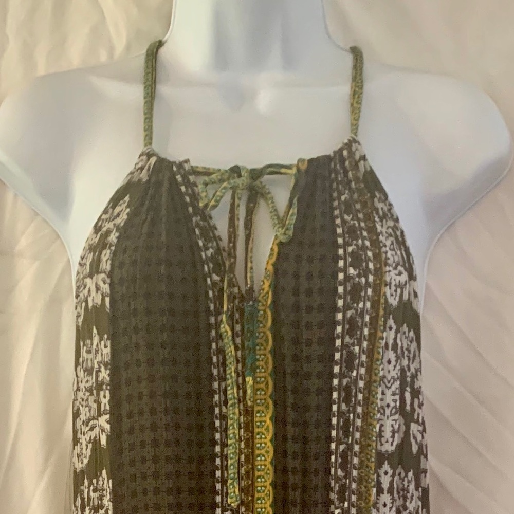 Boho high/low tank dress.
